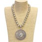 Sombrero Pendant Necklace – Silver Beaded Convertible Statement Jewelry