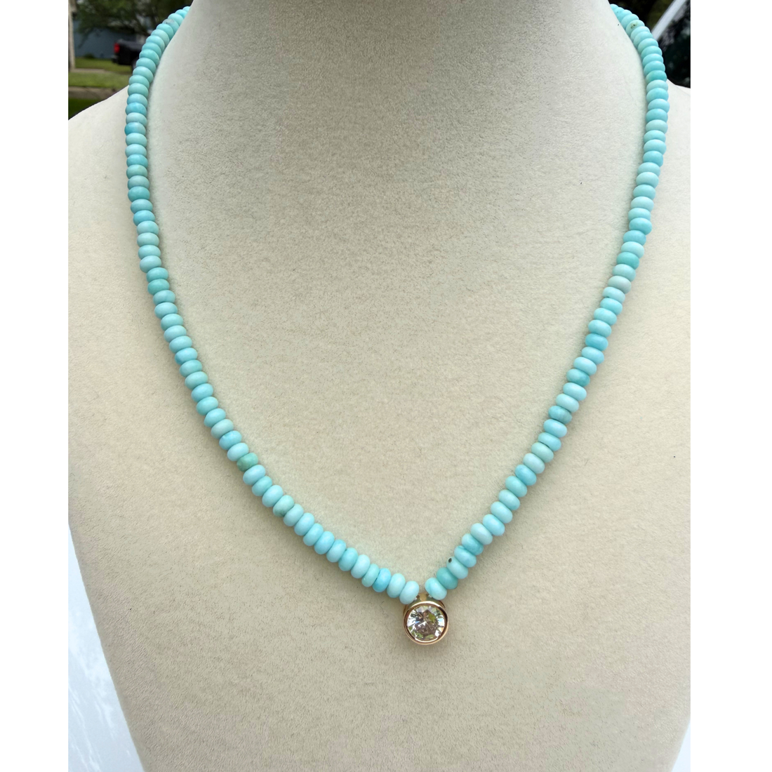 Natural Semi-Precious Stone Beaded Necklace
