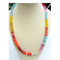 Mixed Stone Beaded Necklace | Colorful Semi-Precious Layering Necklace