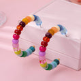 Candy Pop Resin Hoop Earrings | Colorful Boho Statement Earrings