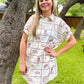 High Noon Heritage Shirt Dress | Cowboy Print Cotton Dress | The Gussied Goose Boutique