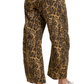 Leopard Barrel Pants