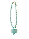 Gemelli Sweetheart Blue Beaded Necklace