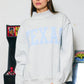 Women's Texas Embroidered Mock Neck Sweatshirt | Collegiate Pullover | The Gussied Goose Boutique