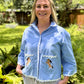 Bluebonnet Trail Horse Dress Shirt | Western Embroidered Ric-Rac Jacket | The Gussied Goose Boutique