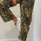 Leopard Barrel Pants