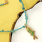 Blue 18K Gold Fish Charm Cotton Rope Necklace