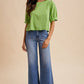 Matcha Gingham Scalloped Puff Sleeve Blouse | The Gussied Goose Boutique