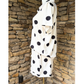 Black & Cream Polka Dot Shorts Set | V Neck Top & Drawstring Shorts Outfit for Women