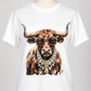 Jeweled Longhorn Graphic Tee, White