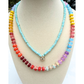 Mixed Stone Beaded Necklace | Colorful Semi-Precious Layering Necklace