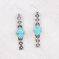 Aztec Turquoise Drop Earrings – Western Long Semi-Stone Statement Earrings