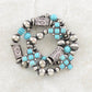 Turquoise Navajo Bead Bracelet Set – Western Stretch Stack (3PC)
