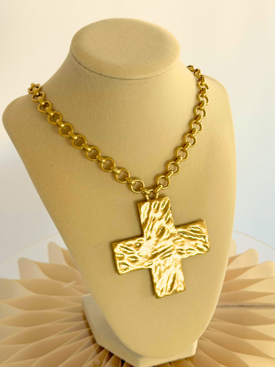 At the Cross Necklace - Gold
