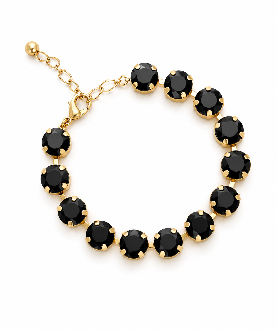 Crystal Rhinestone Bracelet, Black