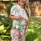 Flour Sack Cotton Jumpsuit, Magnolia Horse Print