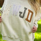 WWJD Embroidered Mock Neck Sweatshirt