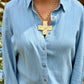 Bow Denim Top