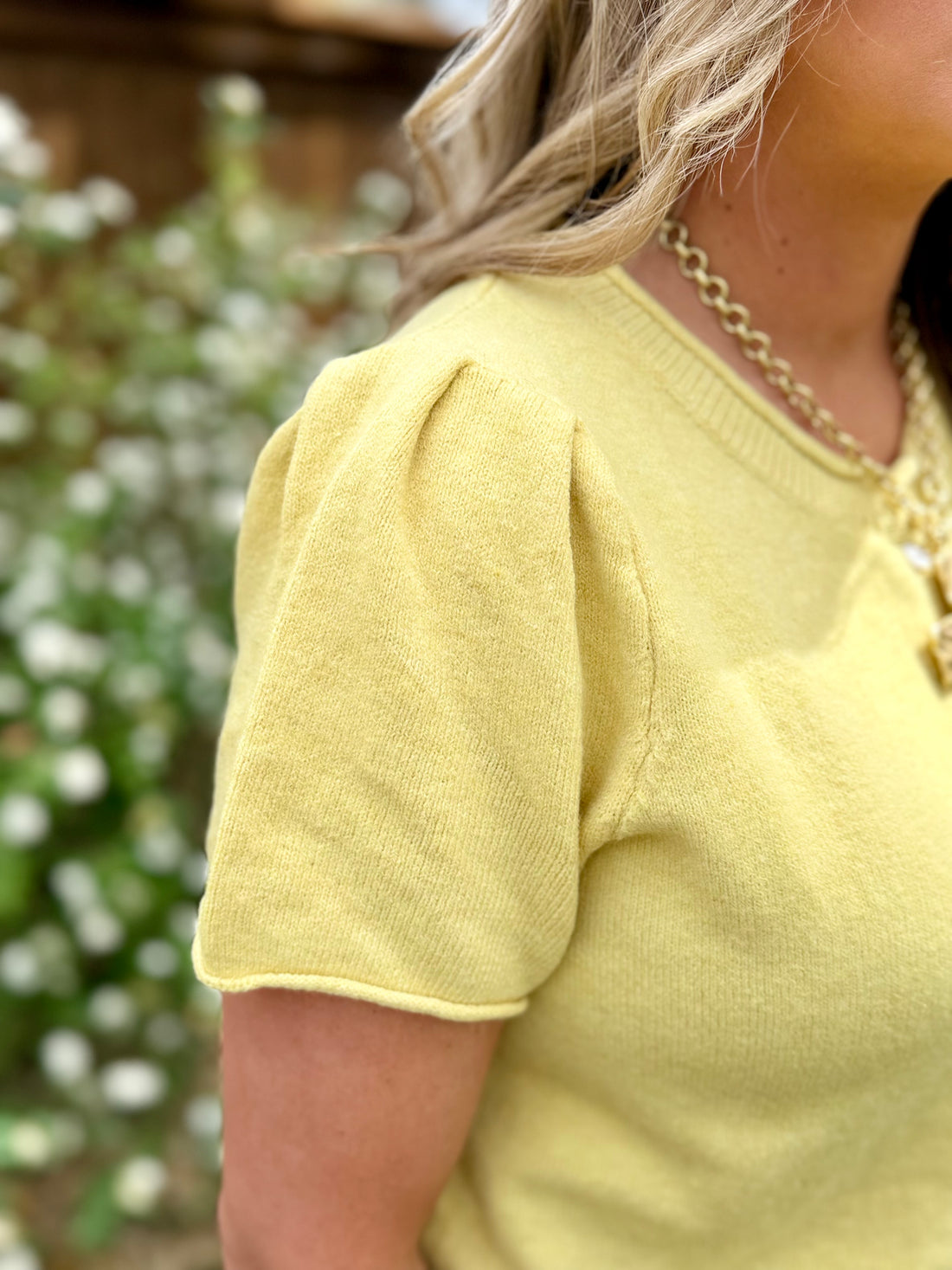 Sunbeam Cardigan | Light Yellow Short Sleeve Knit Cardigan