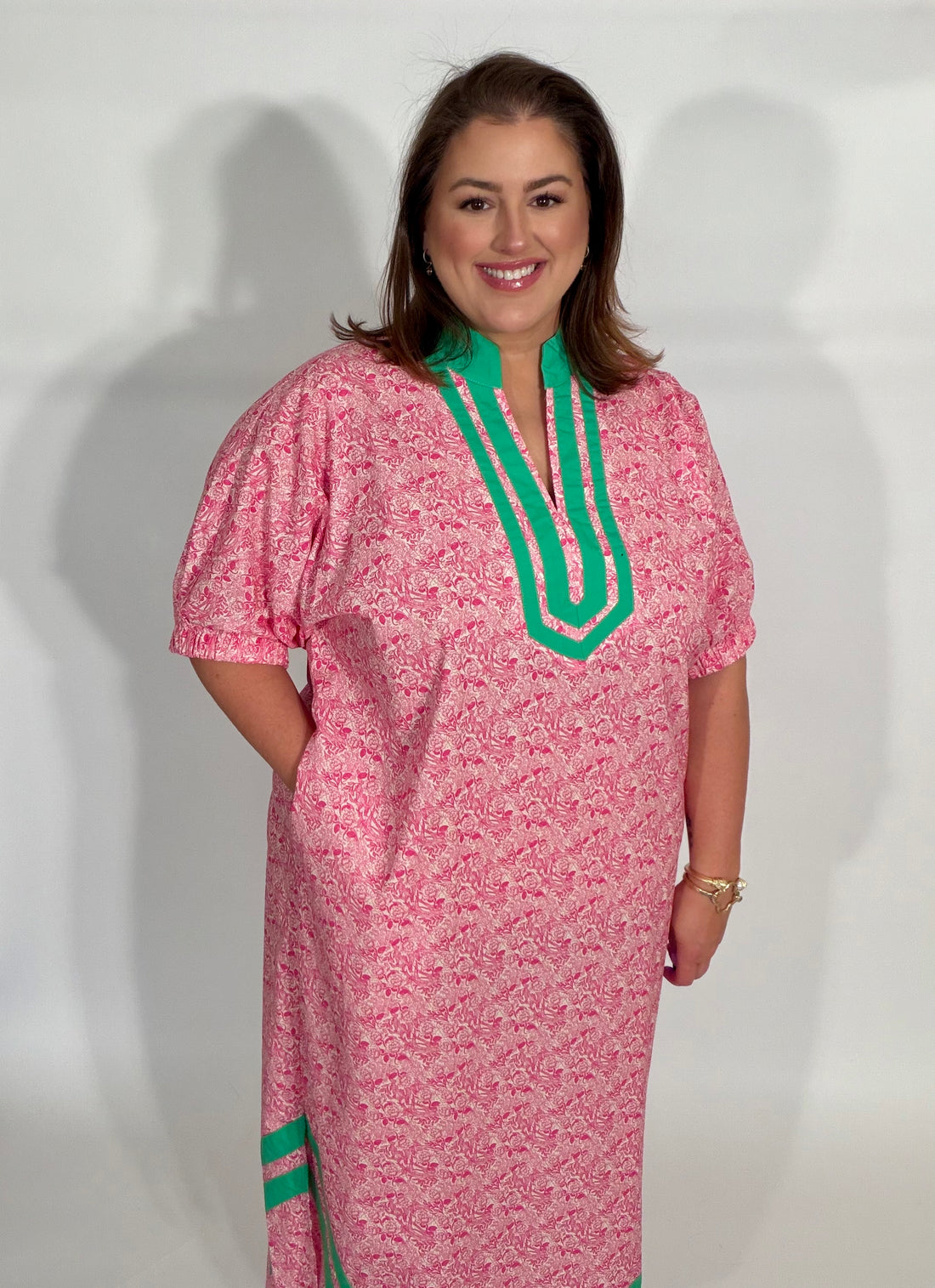 Blushing Botanica Caftan