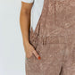 Desert Days Overalls | Mauve Western Print Wide Leg Overalls