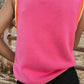 Pretty in Pearls Top | Pink Pearl Embellished Sweater Tank