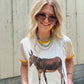 Kickin’ Around Tee | Vintage Donkey Graphic Ringer Tee