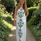 Heirloom Bloom Dress | Organic Cotton Hand Block Print Maxi Dress