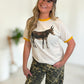 Kickin’ Around Tee | Vintage Donkey Graphic Ringer Tee