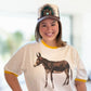 Kickin’ Around Tee | Vintage Donkey Graphic Ringer Tee