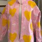Heirloom Heart Jacket | Pink & Yellow Reversible Embroidered Jacket
