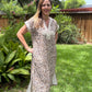 Wild Leopard Midi Dress | Braided Appliqué Leopard Dress | The Gussied Goose Boutique