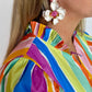 Magnolia Bloom 18K Gold Dipped Statement Earrings