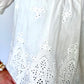 Women's White Eyelet Embroidered Blouse | The Gussied Goose Boutique