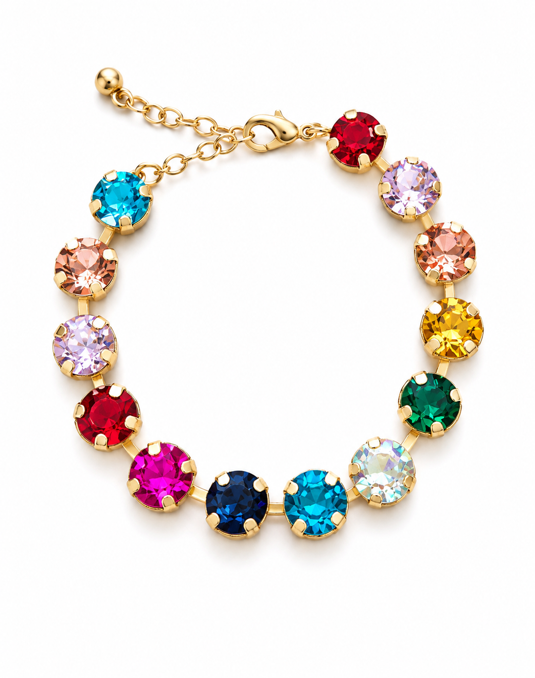 Crystal Rhinestone Bracelet, Multicolor