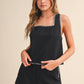 Black Whipstitch Crop Top & Shorts Set | Classic Tailored Matching Set for Women