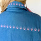 Embroidered Denim Jacket, Multicolor
