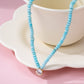 Natural Semi-Precious Stone Beaded Necklace