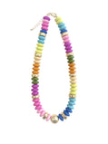 Gemelli Rainbow Luxe Disc Beaded Necklace
