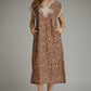 Wild Leopard Midi Dress | Braided Appliqué Leopard Dress | The Gussied Goose Boutique
