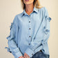 Bow Denim Top