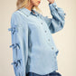 Bow Denim Top