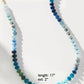 Ocean Mist Stone Beaded Necklace | Blue Semi-Precious Layering Necklace