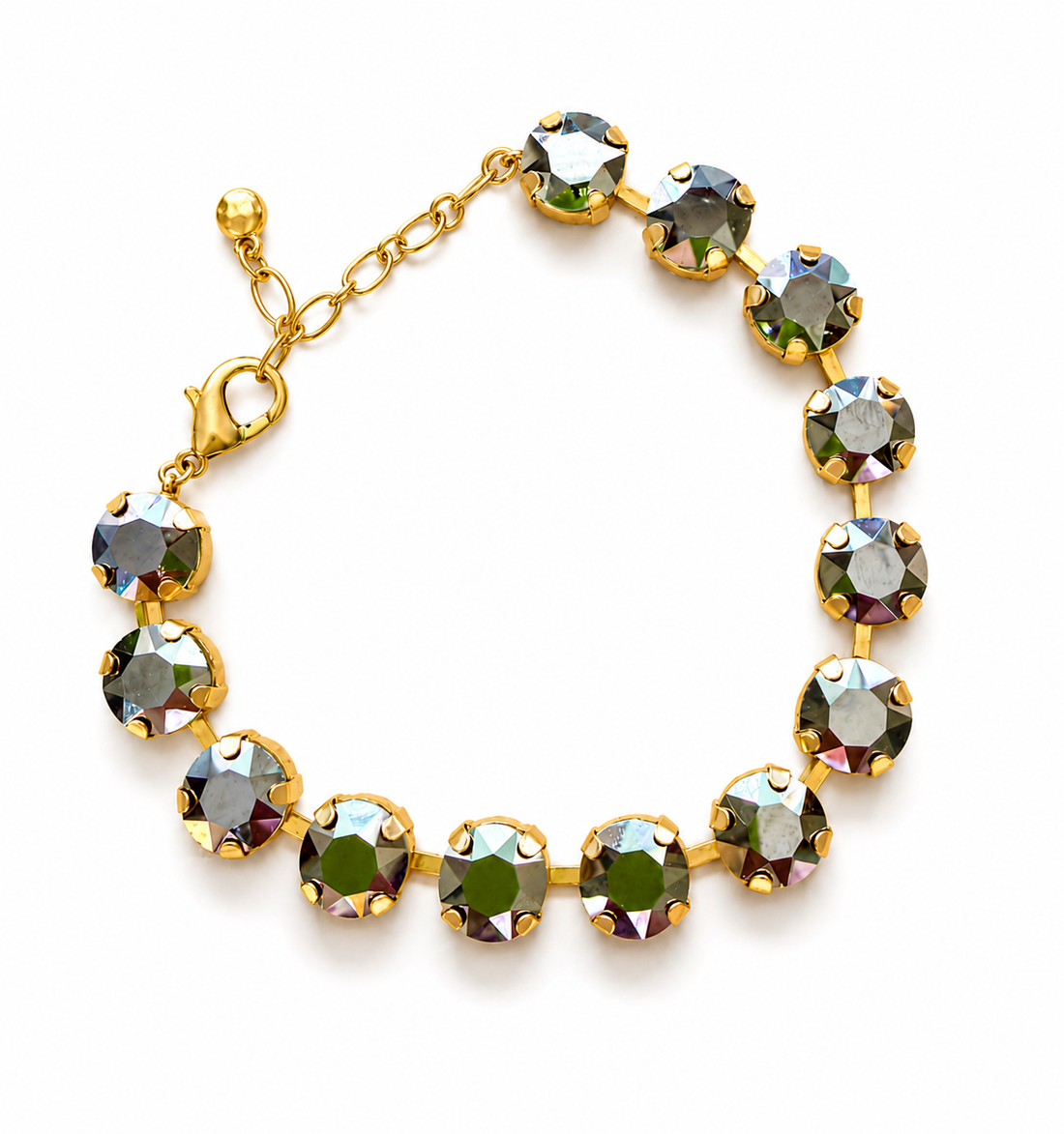 Crystal Rhinestone Bracelet, Gray
